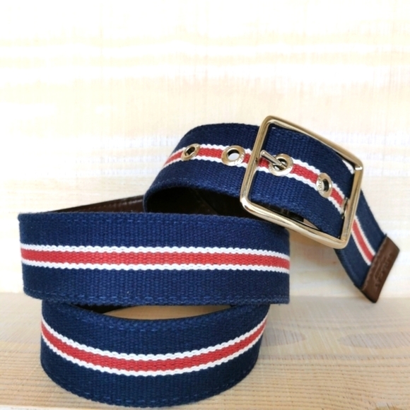 Mens belt blue, red, white - Picture 2 of 3